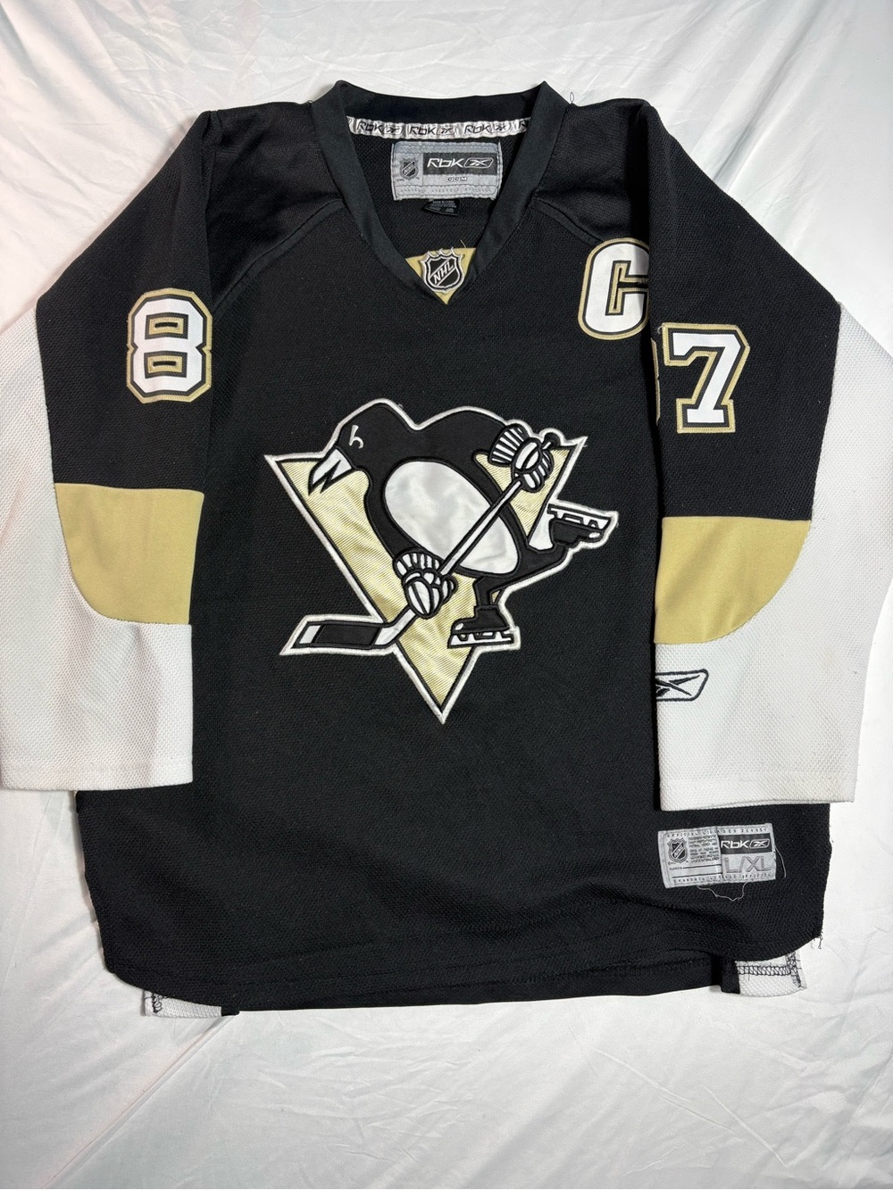 Reebok Pittsburgh Penguins Crosby YOUTH L/XL *snag